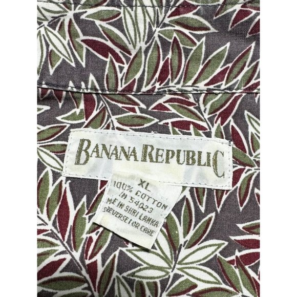 Banana Republic Tropical Shirt Size XL - Picture 2 of 6